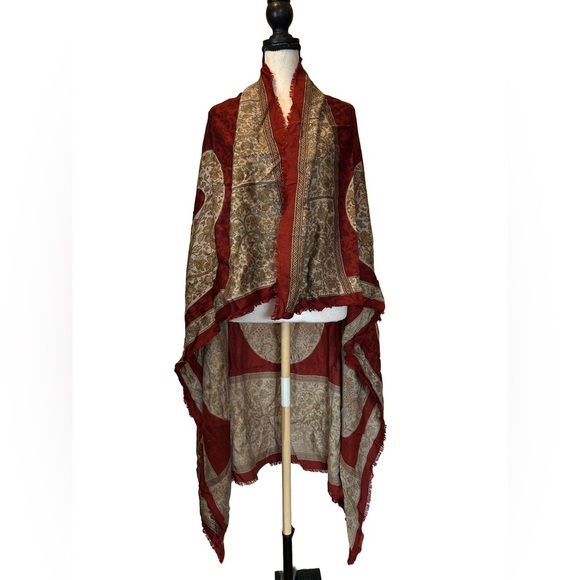 BROCHIER Vintage Handmade One of a Kind Cashmere Scarf – Ornate Italian Paisley - Picture 1 of 6